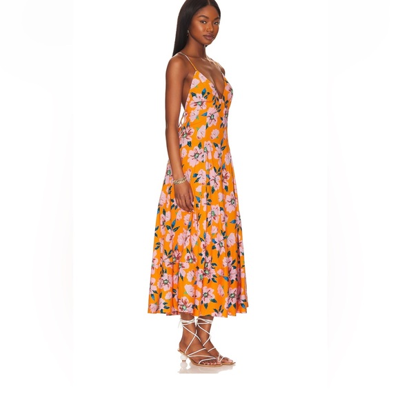 Free People Women's Finer Things Printed Midi Dress - Picture 2 of 4